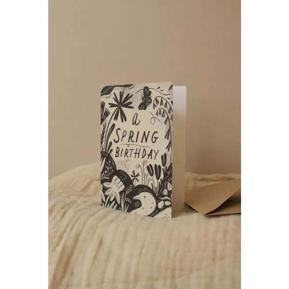 Lauren Marina - ’A Spring Birthday’ Seasonal Birthday Card Biodegradable Cello