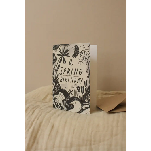 Lauren Marina - ’A Spring Birthday’ Seasonal Birthday Card Biodegradable Cello