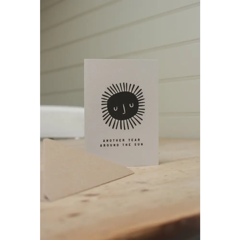 Lauren Marina - ’Another Year Around The Sun’ Birthday Card Biodegradable Cello