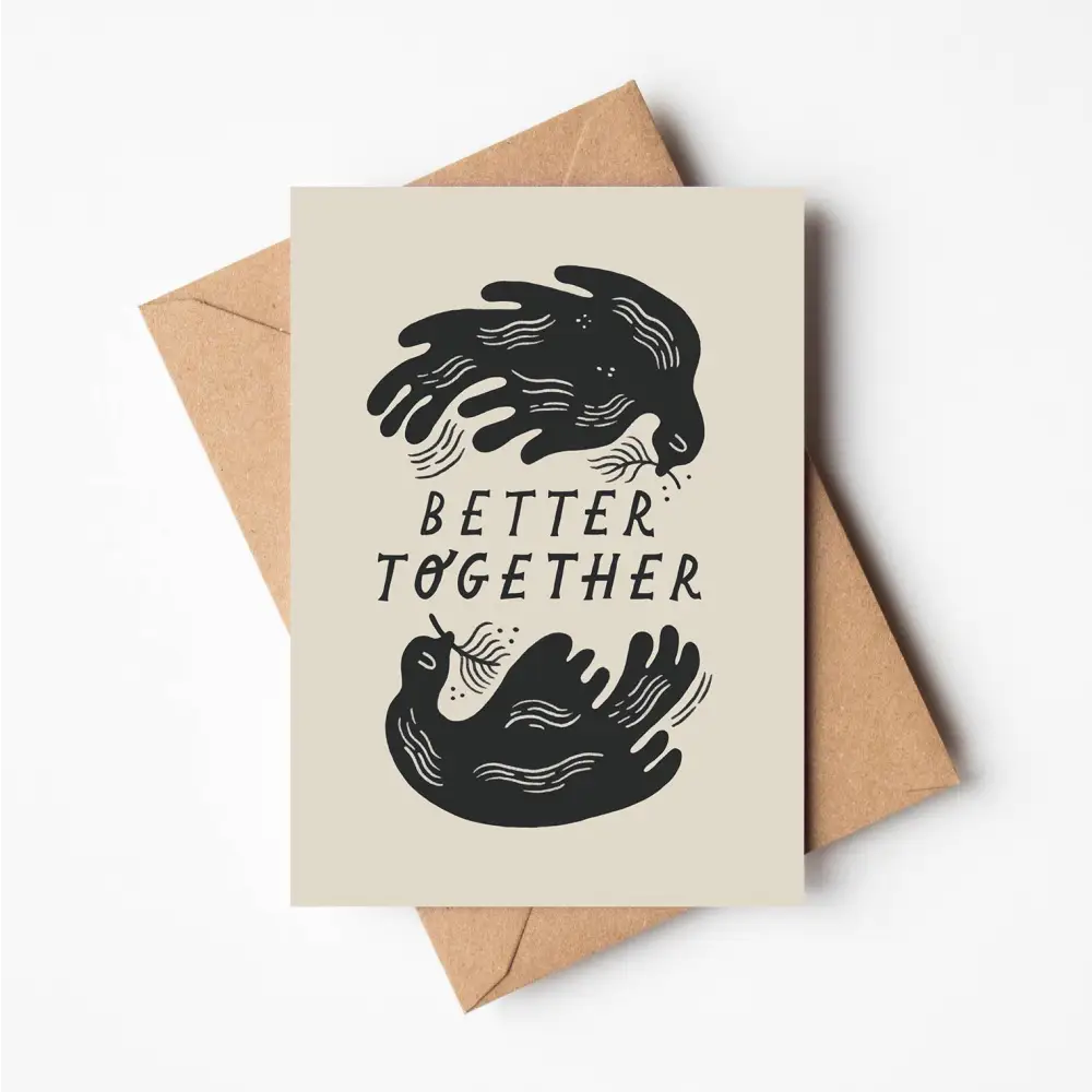 Lauren Marina - ’Better Together’ Love Card Biodegradable Cello