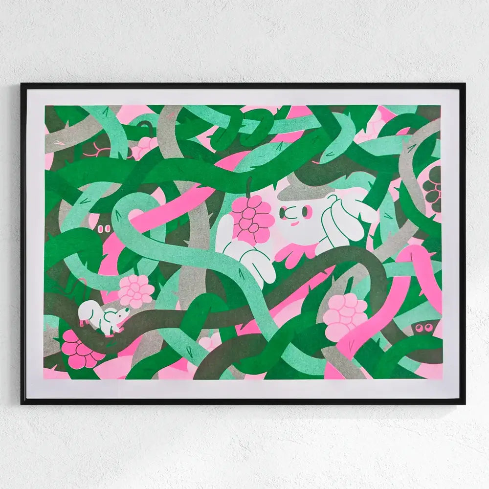 Thorns Risograph Print - PABOOM