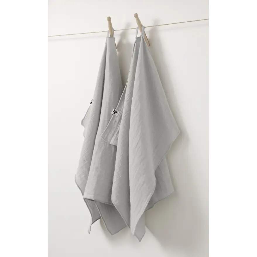 Cotton Gauze Hand Towels Set/2 Cloud - PABOOM