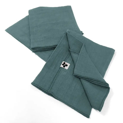 Cotton Gauze Napkins Set/3 Duck Blue - PABOOM