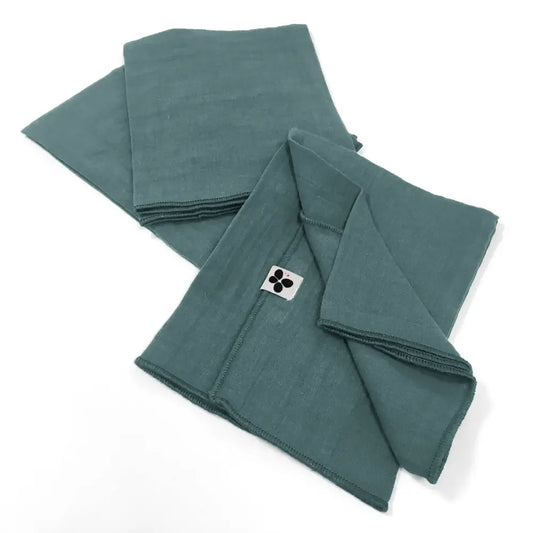 Cotton Gauze Napkins Set/3 Duck Blue - PABOOM