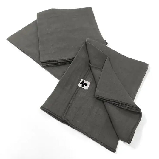 Cotton Gauze Napkins Set/3 Granite - PABOOM
