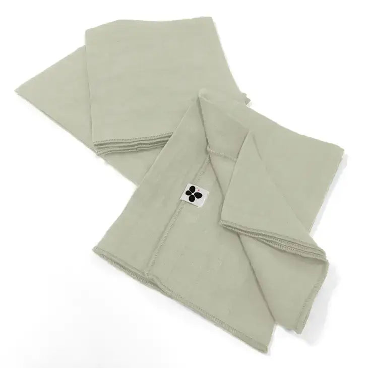 Cotton Gauze Napkins Set/3 Sea Green - PABOOM