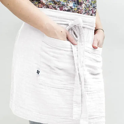 Cotton Gauze Waiter Apron Chantilly - PABOOM