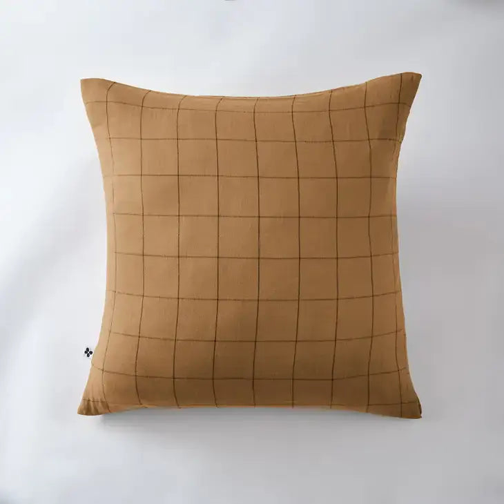 Match Cotton Gauze Cushion Cover 24" Camel - PABOOM