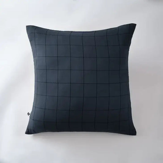 Match Cotton Gauze Cushion Cover 24" Midnight - PABOOM