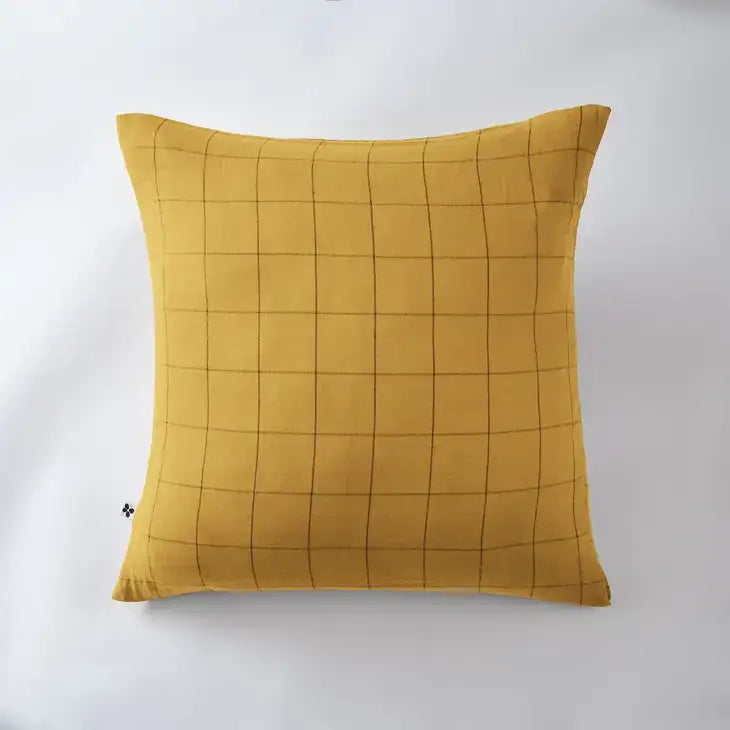 Match Cotton Gauze Cushion Cover 24" Saffron - PABOOM
