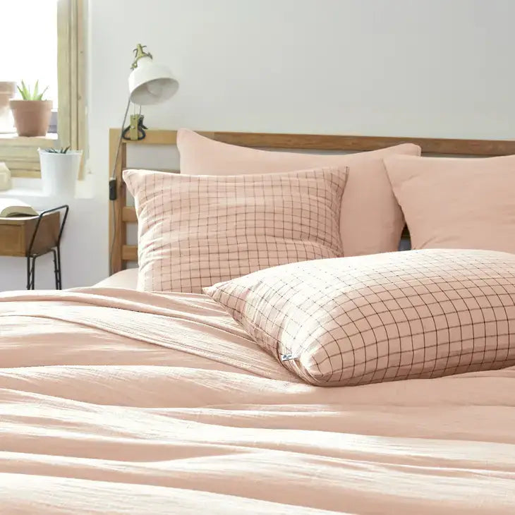 Mix Cotton Gauze Cushion Cover 24" Marshmallow - PABOOM