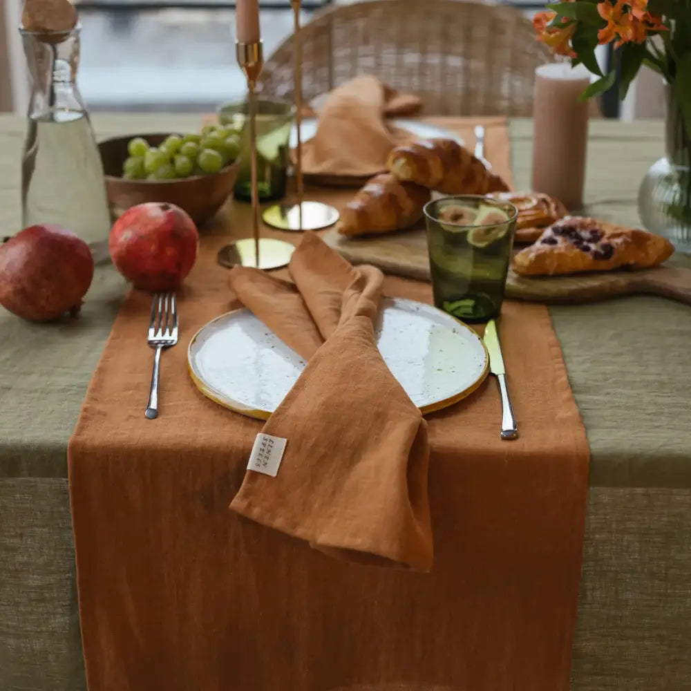 Cinnamon Linen Napkins - PABOOM