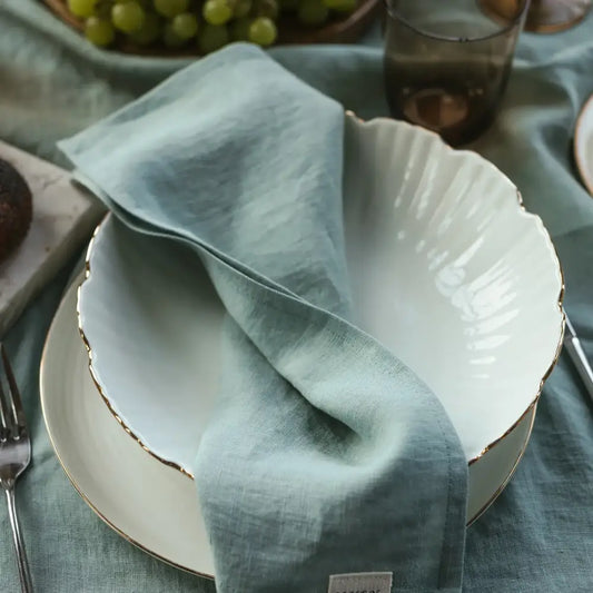 Ocean Mint Linen Napkins - PABOOM
