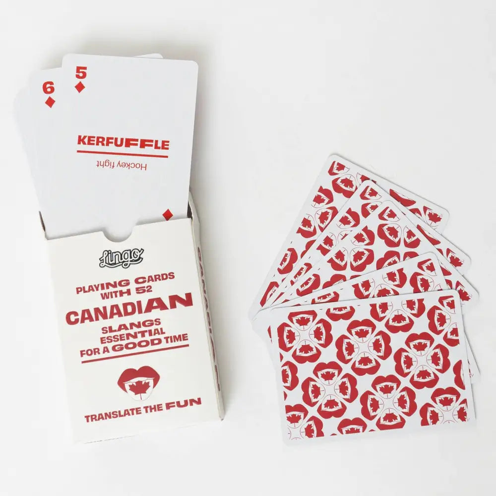 Canadian Slang Playing Cards - PABOOM