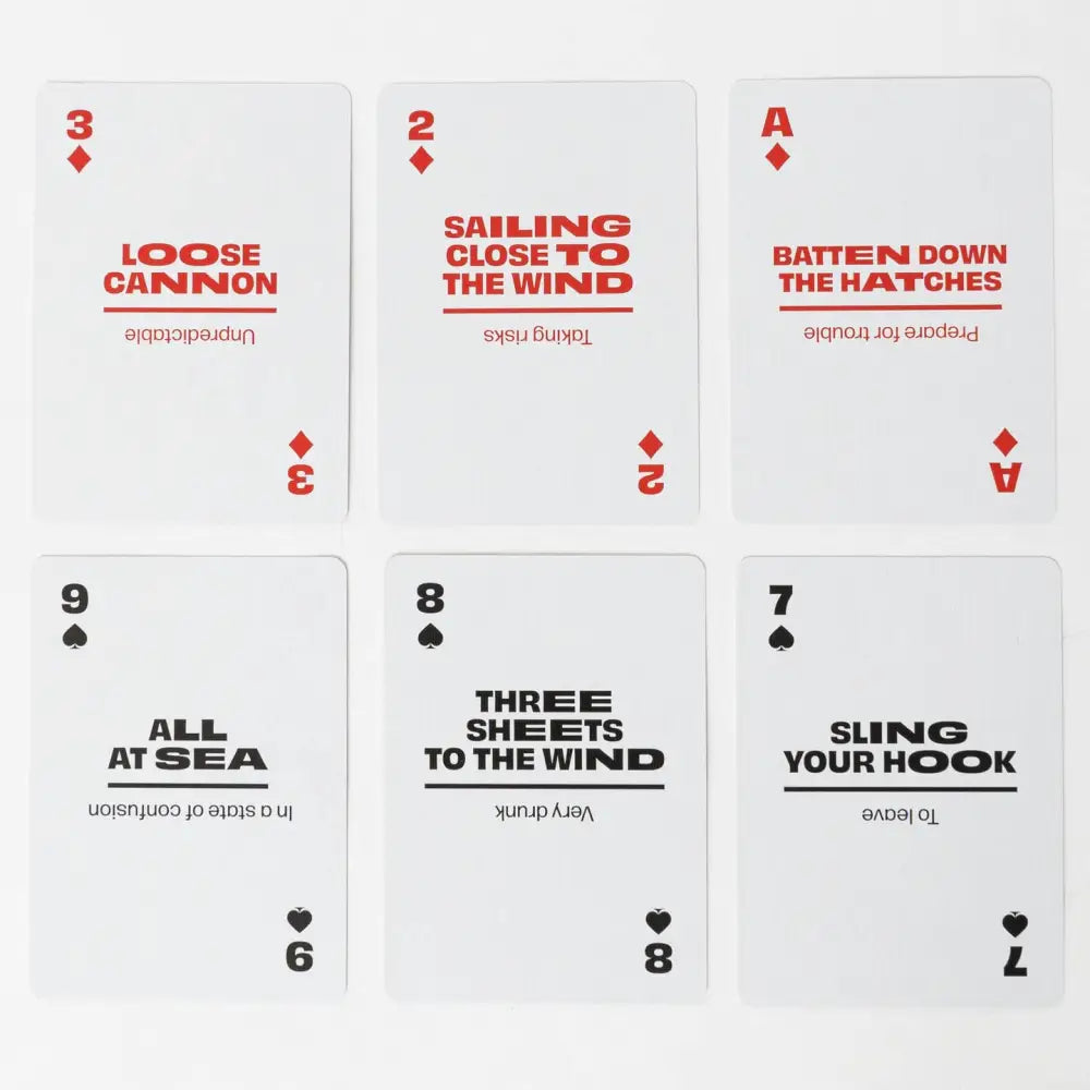 Sailing Slang Playing Cards - PABOOM