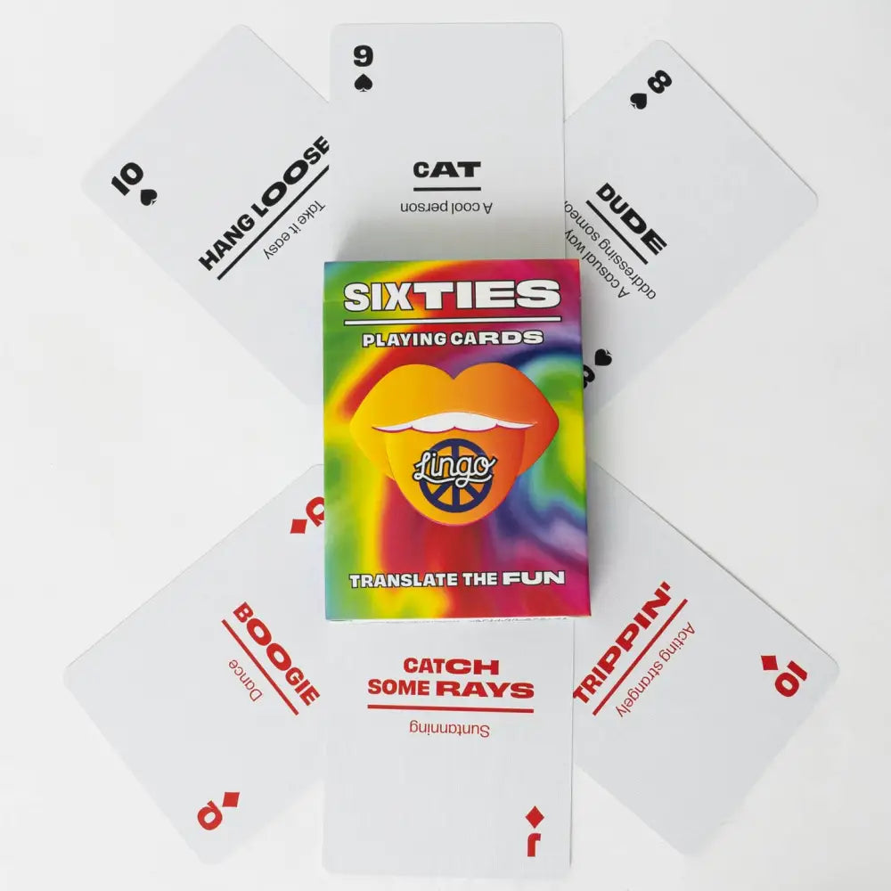 Sixties Slang Playing Cards - PABOOM