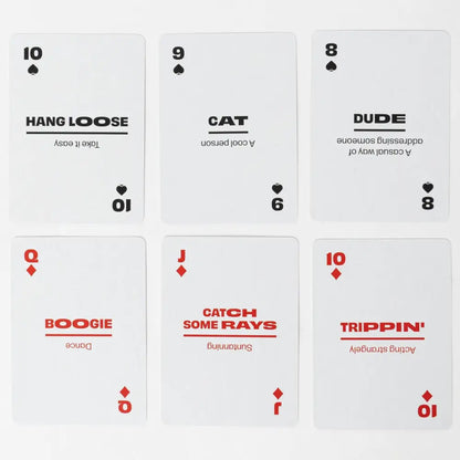 Sixties Slang Playing Cards - PABOOM