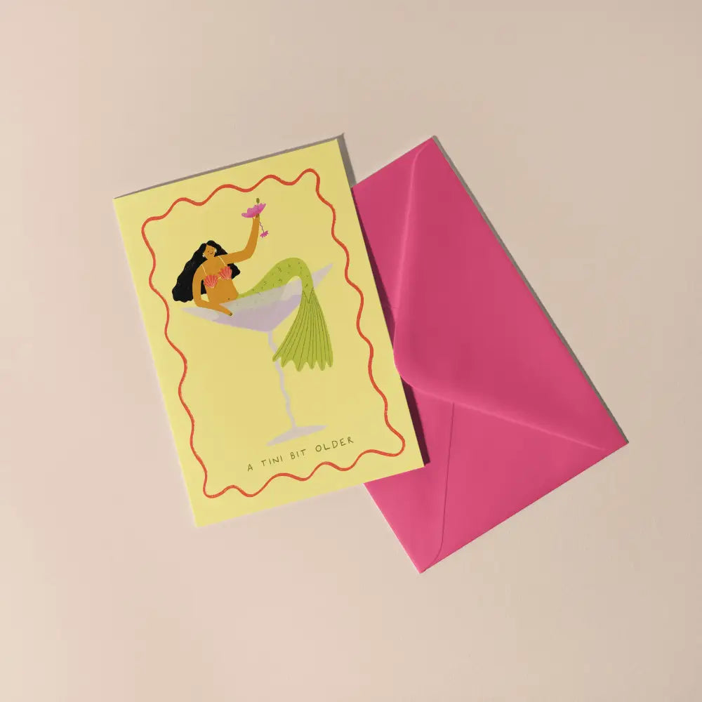 A Tini Bit Older Birthday Card - PABOOM