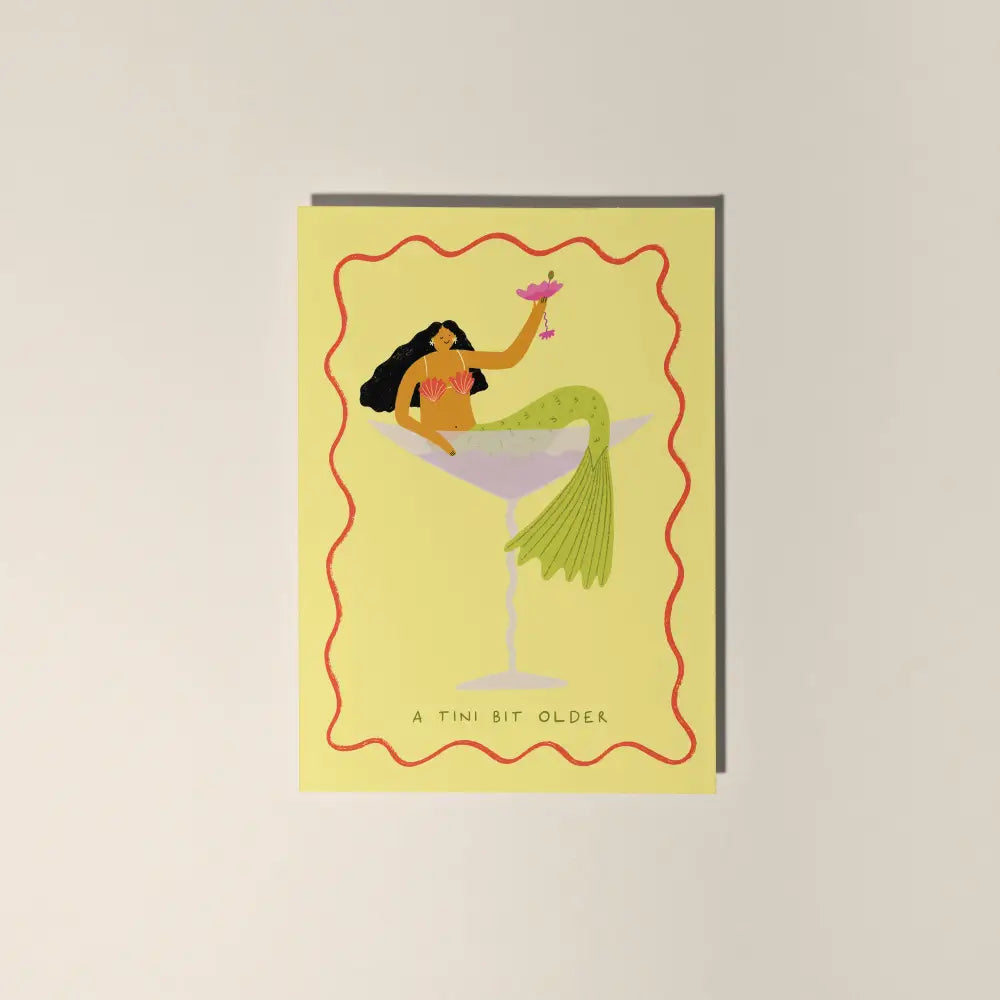 A Tini Bit Older Birthday Card - PABOOM