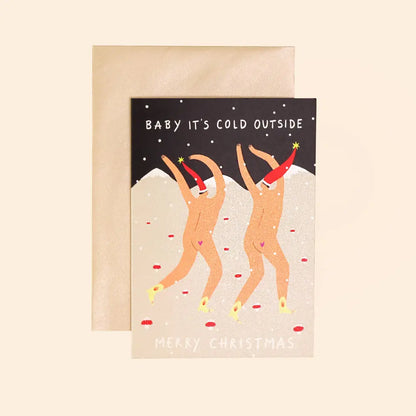 Little Black Cat Illustrated Goods - Baby It’s Cold Outside Card