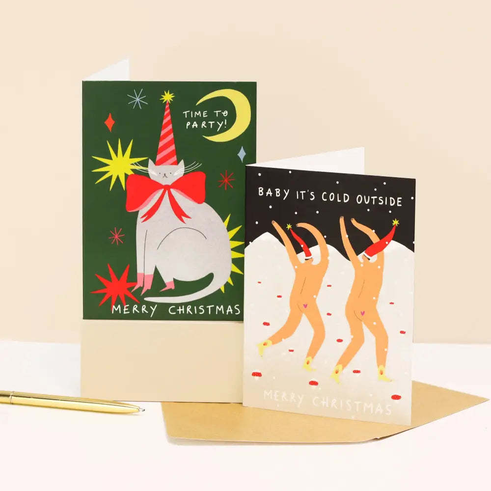 Little Black Cat Illustrated Goods - Baby It’s Cold Outside Card