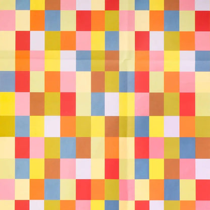Colourful Squares Wrapping Paper Sheet - PABOOM
