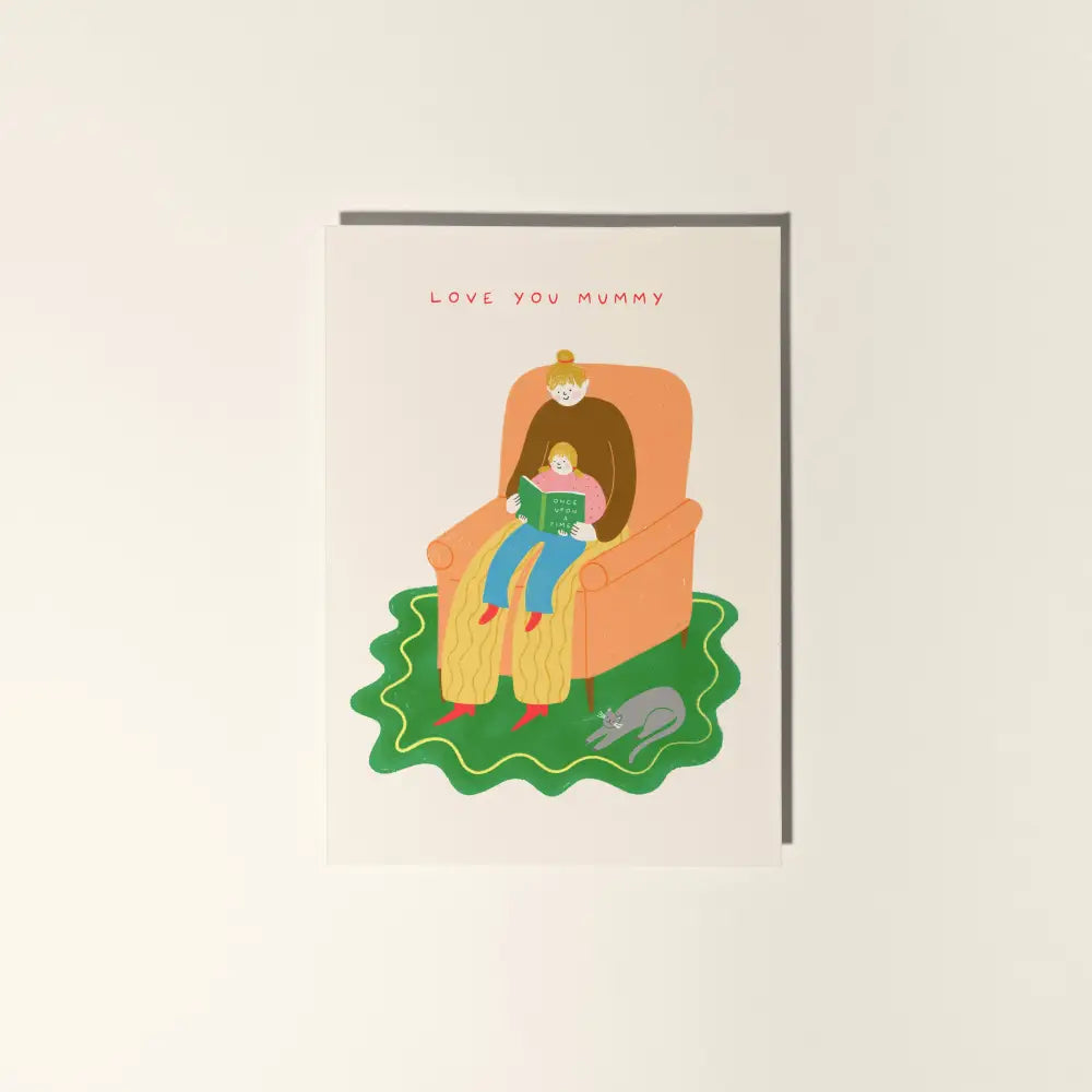Little Black Cat Illustrated Goods - Cosy Reading Mummy Card | Mother’s Day | Mum