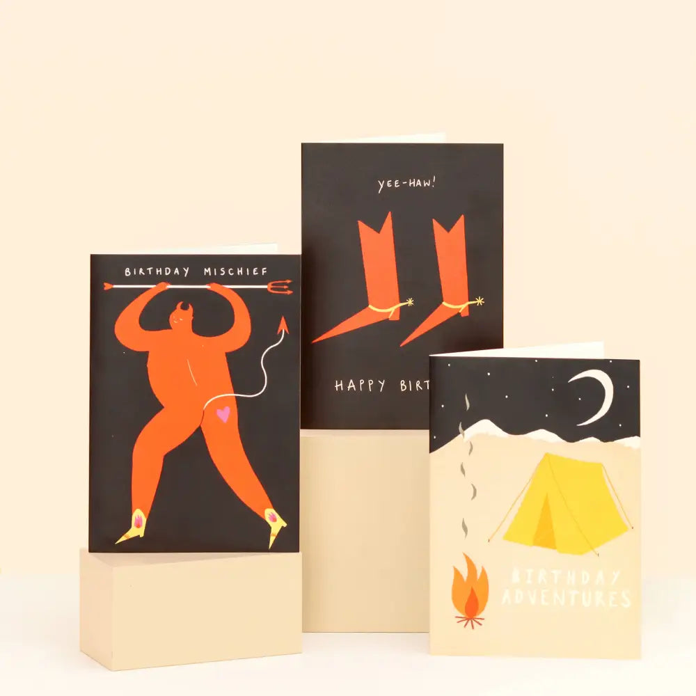 Cowboy Boots Birthday Card - PABOOM
