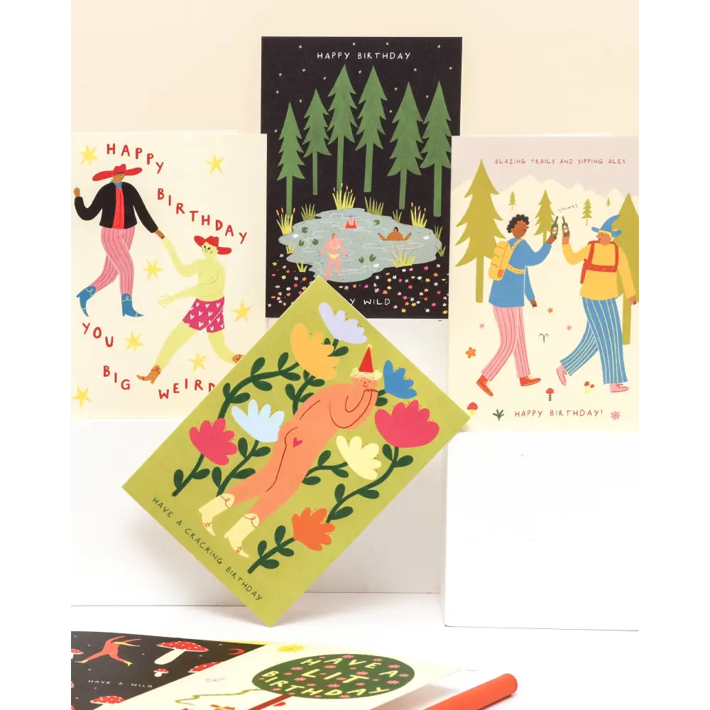 Little Black Cat Illustrated Goods - Cracking Birthday Card | Funny | Cheeky