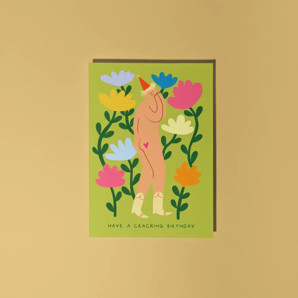 Little Black Cat Illustrated Goods - Cracking Birthday Card | Funny | Cheeky