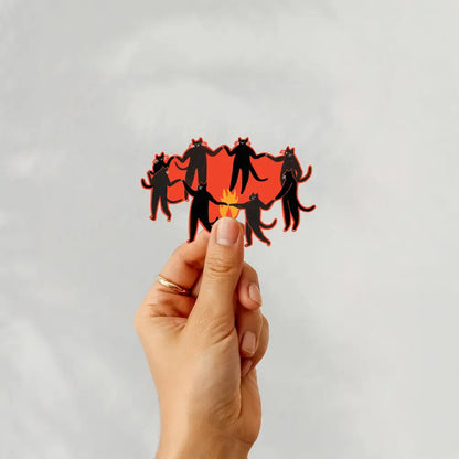 Little Black Cat Illustrated Goods - Culty Cats Sticker | Mystic Vinyl