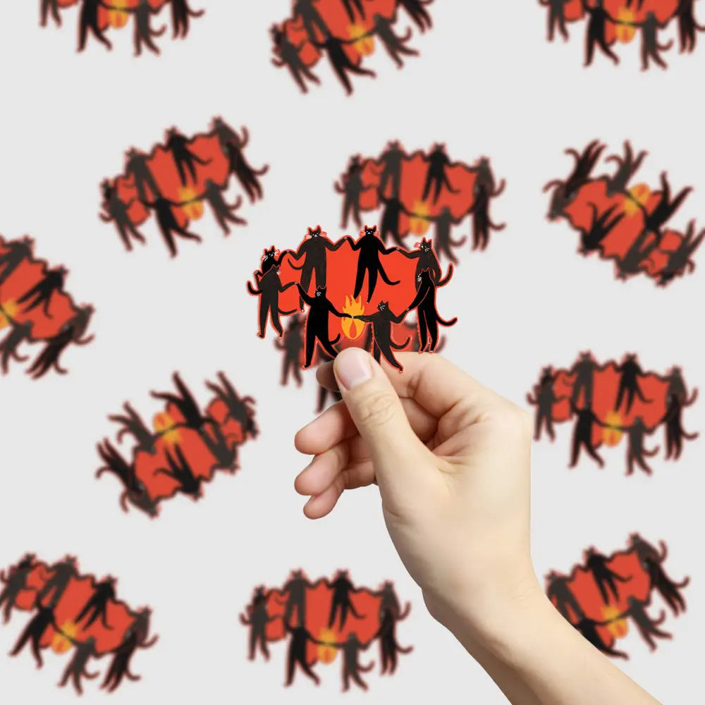 Little Black Cat Illustrated Goods - Culty Cats Sticker | Mystic Vinyl