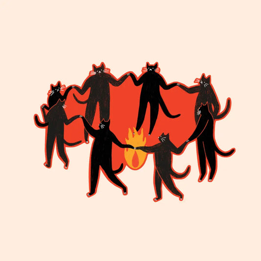 Little Black Cat Illustrated Goods - Culty Cats Sticker | Mystic Vinyl