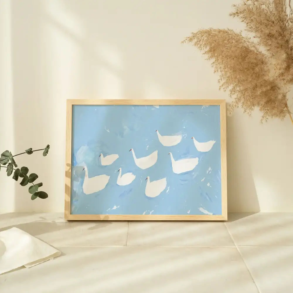 Delicate Swans Print A3 - PABOOM