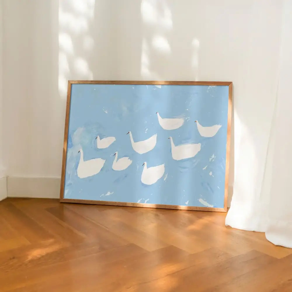 Delicate Swans Print A3 - PABOOM