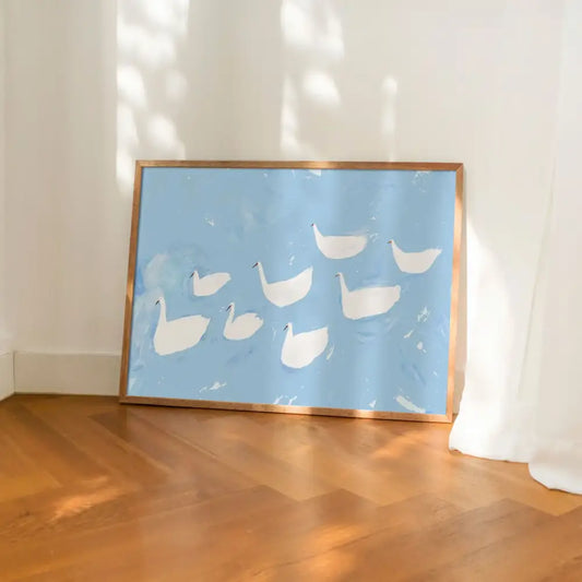 Delicate Swans Print A3 - PABOOM