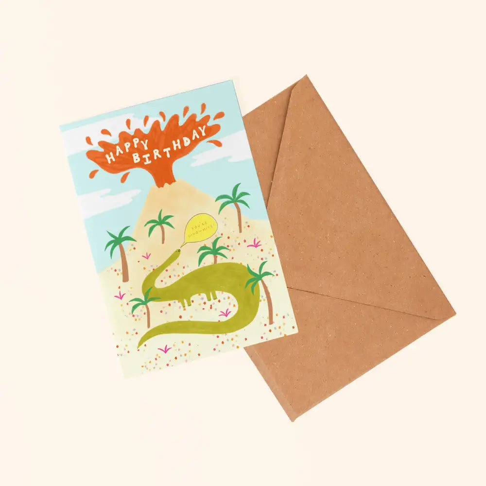 Little Black Cat Illustrated Goods - Dinomite Birthday Card | Dinosaur | Kids