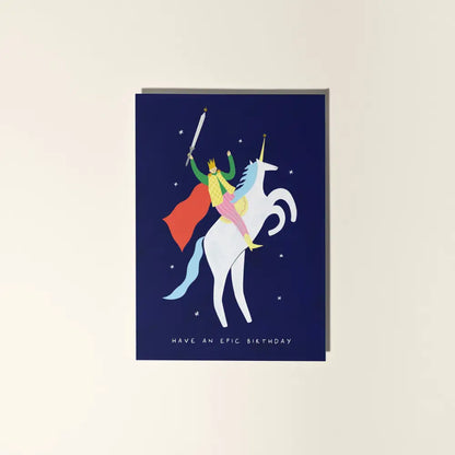 Little Black Cat Illustrated Goods - Epic Birthday Card | Fantasy | Unicorn