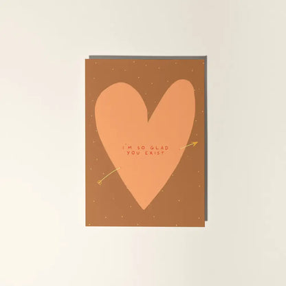 Little Black Cat Illustrated Goods - Glad You Exist Love Card | Heartfelt Valentine’s Day