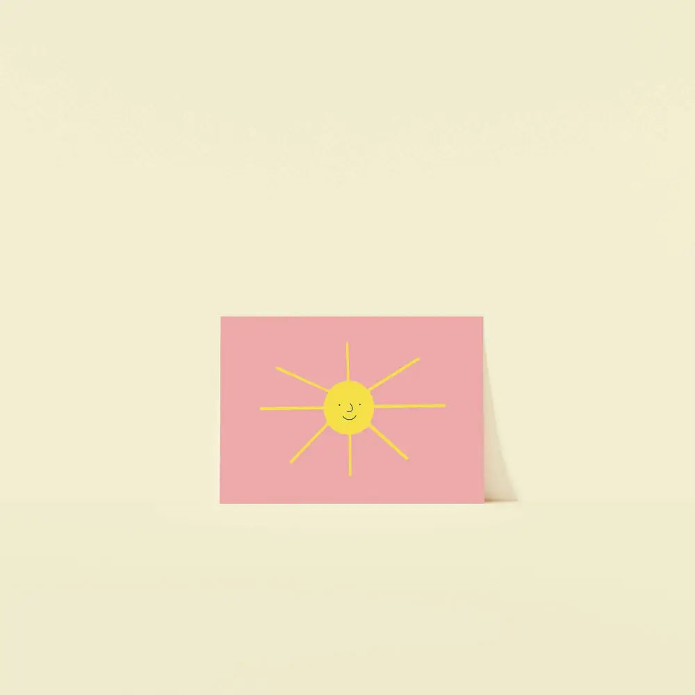 Happy Sun Postcard Print - PABOOM