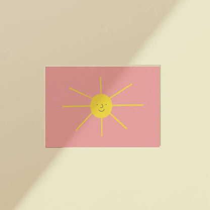 Happy Sun Postcard Print - PABOOM