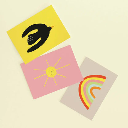 Happy Sun Postcard Print - PABOOM