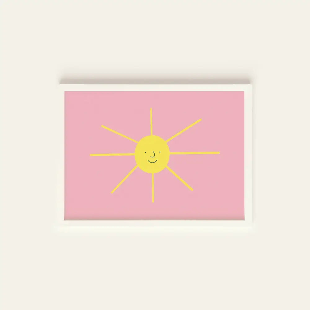 Happy Sun Postcard Print - PABOOM