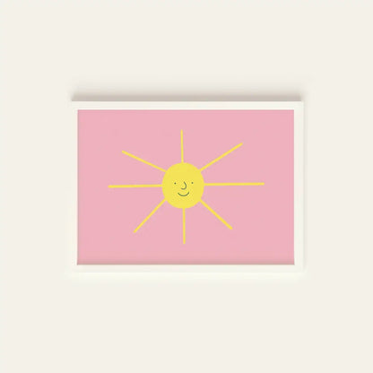 Happy Sun Postcard Print - PABOOM