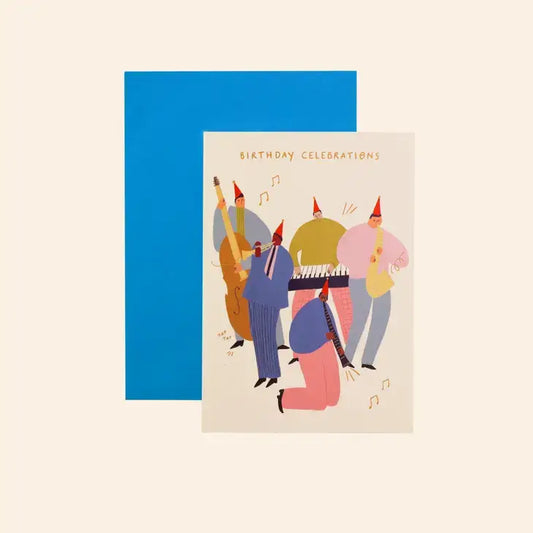 Jazz Celebrations Birthday Card - PABOOM