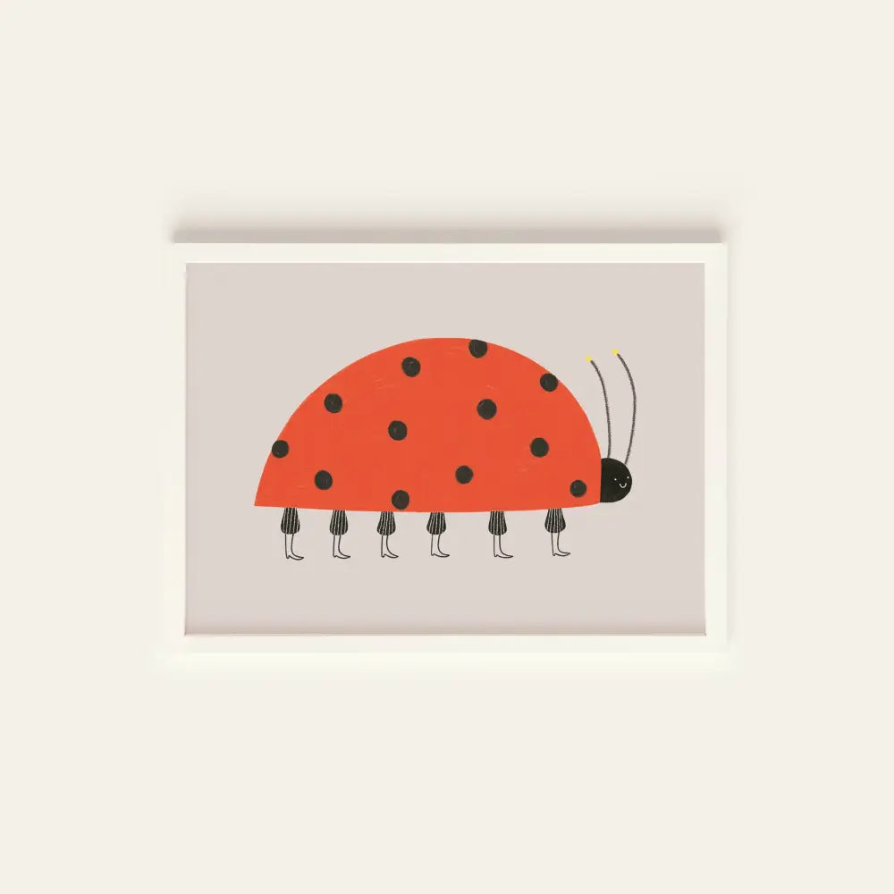 Ladybird Postcard Print - PABOOM