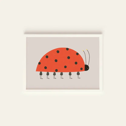 Ladybird Postcard Print - PABOOM