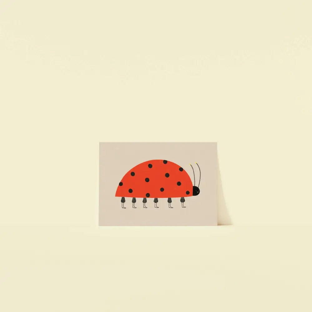 Ladybird Postcard Print - PABOOM