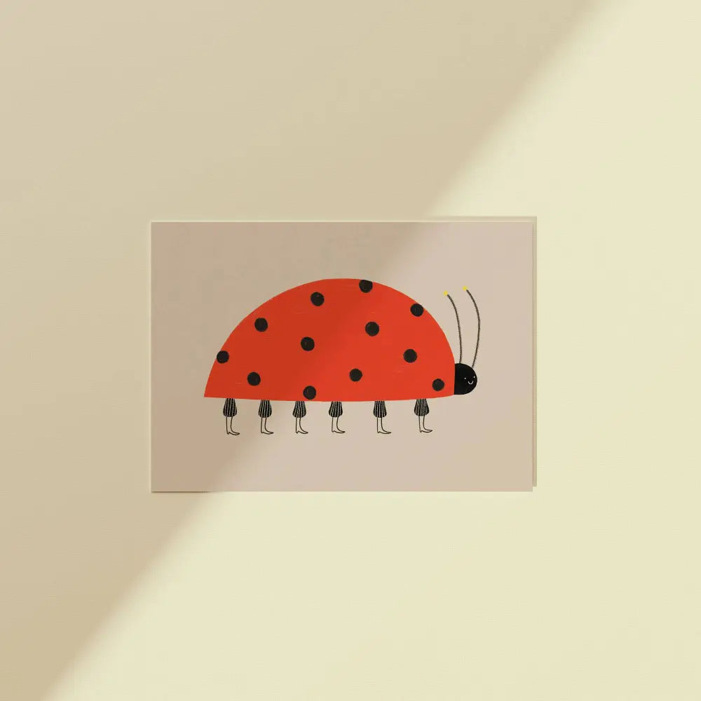 Ladybird Postcard Print - PABOOM