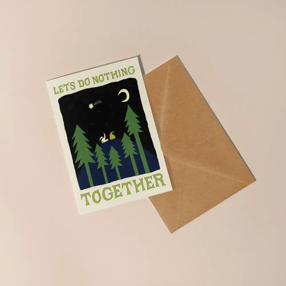 Let's Do Nothing Together Card - PABOOM